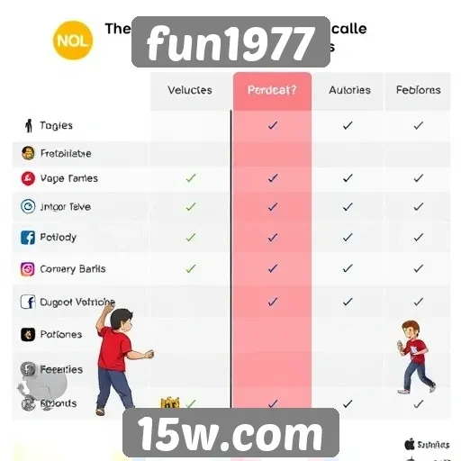 Comparação entre fun1977 e outras plataformas de jogos