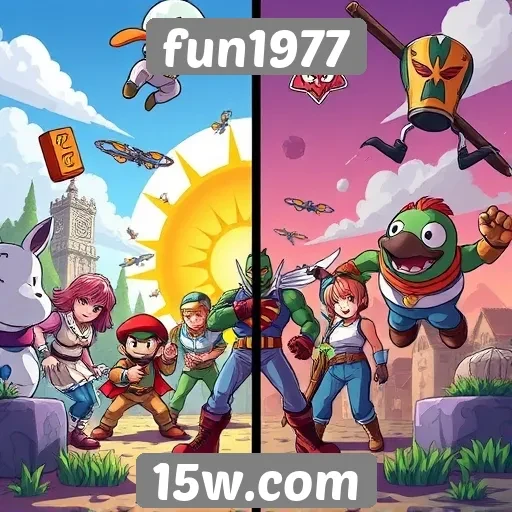 Comparativo entre jogos populares no fun1977